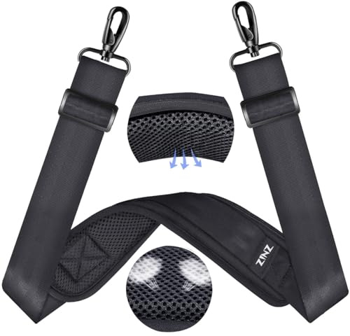 ZINZ 60 universal väskrem med ultra tjock fast andningskudde Justerbar kraftig axelrem för bärbar datorväska Crossbody Luggage Gym Bag Kameraväska och mer,D01G01
