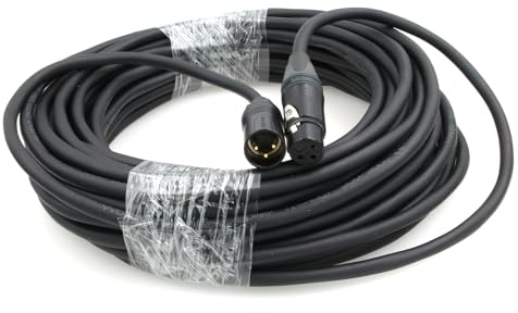 ZBLZGP XLR 3-poliger Stecker auf XLR 3-polige Buchse Mikrofonkabel-Verlängerungskabel für Bühnenlichter, DMX-Signalanschluss (Original 3-poliges XLR-Kabel, 5 m)