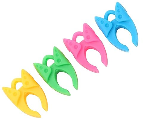 STOBOK Halter 12St Nähmaschine Spule kleine Clips Garnspulen Spulenfadenenden kabelbinderzange kordelklemme Nähklemme aus Silikon Quilter-Clips Fischart Clips nähen Befestigung