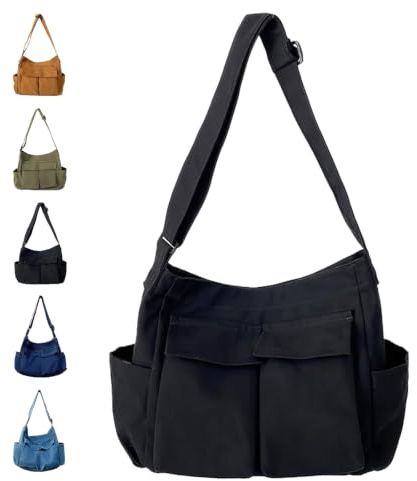 ModaZeal Canvas Messenger Bag Crossbody Women Men Large Satchel Handbags