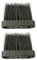 Lot de 2 balais de rechange pour serviteur de cheminée, brosse de cheminée, brosse de cheminée, brosse, tête de brosse de cheminée, kit d'outils pour le nettoyage de la maison et de la cheminée (2,