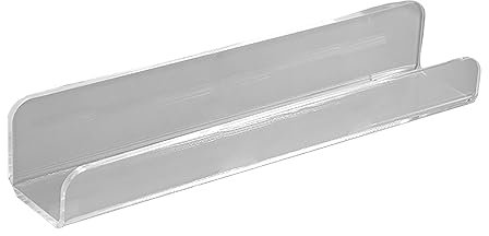 Acrylplatten, schwebende Regale aus Acryl, unsichtbares Bücherregal, 4 mm dick, hochwertiges Wandregal, Badezimmer-Display-Organizer, transparent, 30 cm