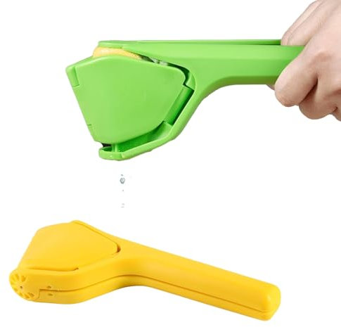 Telidif 2 Pcs Folding Lemon Juicer, Citrus Squeezer for Lemon & Orange, Hand Juicer, Fold-Up Design, Space-Saving Manual Lemon Squeezer, Easy-to-Cleanr, Durable & Lightweight Citrus Press for Kitchen