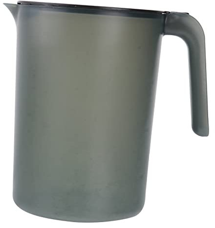 TOPBATHY 2000ML Kettle with Lid Water Jug with Handle and Scale for Hot Cold Lemonade Juice Beverage Milk Easy to Disassemble Lid Picnic Home Office Supplies Black