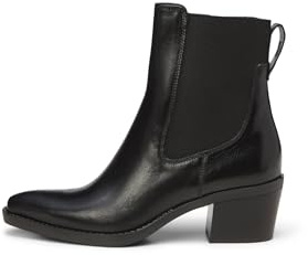 Marc OߴPolo Damen Stiefeletten spitz aus Leder, Schwarz (Black), 37