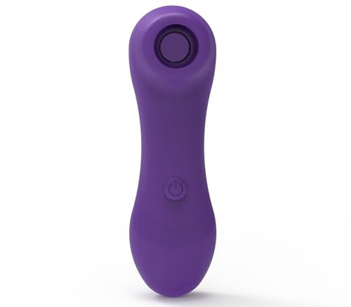 JFRong Tragbarer Mini Vibrator mit 12 Saugmodi für sie Leise Klitoris Stimulator Nippel Sauger Massage Brustwarzen Massagegerät Erotik Sex Spielzeug für die Frau Paar Solo(Lila)