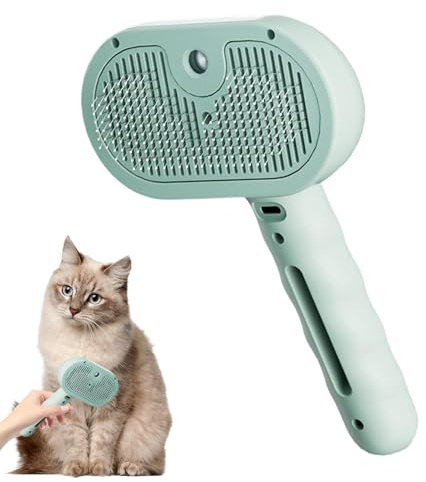 Pet Grooming Brush, Pet Hair Removal Comb, USB Rechargeable Cat Steaming Brushes, With Water Tank, Dog Hair Remover, Pet Supplies, Pet Spray Depilatory Comb