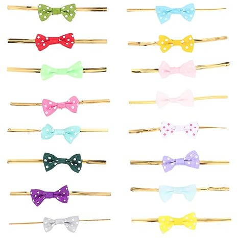 CALLARON 100stücke Bunte Food Bag Sealing Bows Mit Schleifen Flexible Lollipop Sealing Ties Zum Verpacken Von Süßigkeiten Diy Verpackungsbänder Für Kuchen Geschenke Partydeko