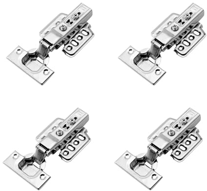 drburpily 4 paket/los Weiche Scharniere Türen Set Einfach Scharnier Passt Für Schrank Tür 4 stück Kleiderschrank Release Taste Einstellung Scharniere, B