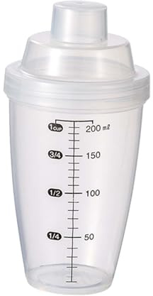 MotiveTech Protein Shaker Flasche 200 Ml für Protein Shakes Multifunktions Kleiner Getränkemixer