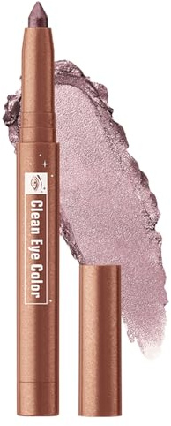 Crayon à paupières, eye-liner crème gris violet imperméable, bâton de fard à paupières chatoyant, bâton surligneur durable et résistant à la sécheresse, crayon à paupières à paillettes crème pour