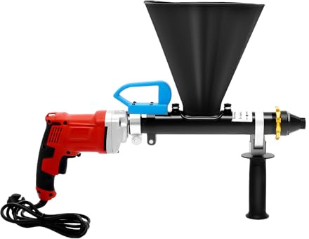 Pistolet À Mortier Électrique 700W, Machine À Jointoyer Semi-Automatique, Pompe À Ciment Avec Trémie 23cm Et 2 Buses, Outil Professionnel Pour Portes, Climatisation Et Réparation Murale