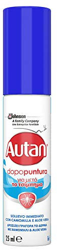 Autan Dopopuntura, Insetto Repellente Antizanzare, Lozione con Aloe Vera e Camomilla, 1 Confezione da 25 ml