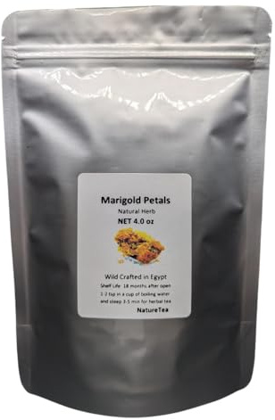Marigold Petals - Loose Calendula officinalis Petals 100% from Nature (1 oz)