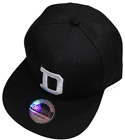 Premium Headwear Buchstaben Initialen Snapback Caps Black & White Baseball Cap