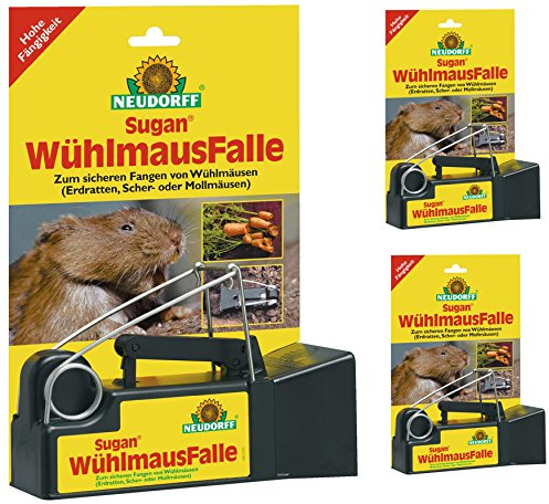 3 x Neudorff Sugan WühlmausFalle