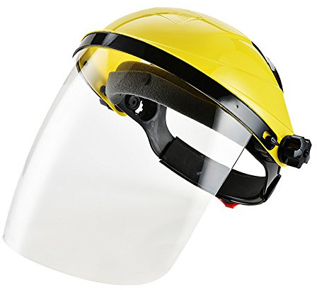 Verstellbarer, klarer Sicherheits-Helm, mit Visier, Anti-Kratzer von Zhi Jin gelb