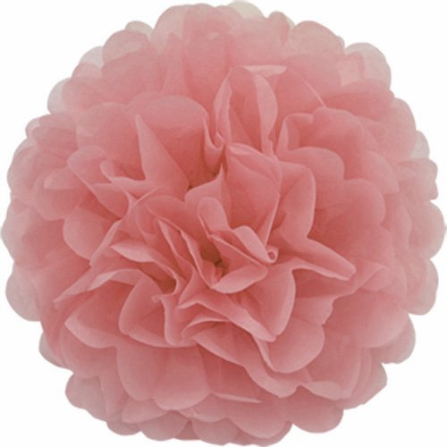 Creativery 10 Papier Pompon 20cm Set (Altrosa 158) // Pompom Bommel Papier Kugel Seidenpapier Pompon Blumen Deko Hängedeko Raumdeko