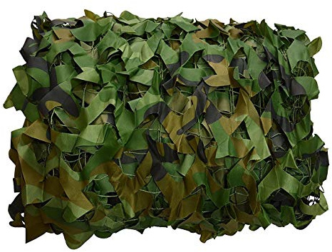 FUZKI Tarnnetz 2x10M für die Jagd Camouflage Netz für Bundeswehr Sniper Armee Fotografie Sonnenschutz Deko Militär Garten