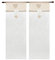 emmevi Tende Coppia Finestra Porta Interno Tessuto Casa Shabby Chic MOD.Tenda Cuoricini 60X150 Tortora
