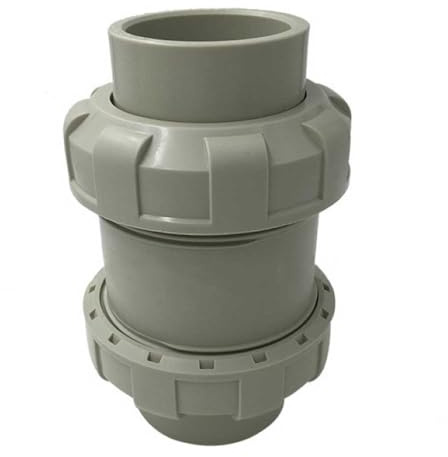 Diametro 50mm Valvola di non ritorno in linea grigio acqua blocco perdita protezione valvola lavatrice lavastoviglie