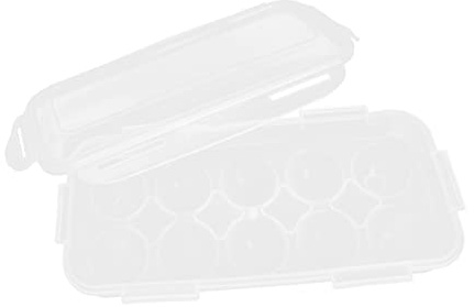 Cabilock Eierhalter Für Kühlschrank Tragbare Eierbox Aus Kunststoff Eieraufbewahrungsbox Mit Gittern Für Küche Geeignet Für Enteneier Kirschtomaten Zitronen Erdbeeren