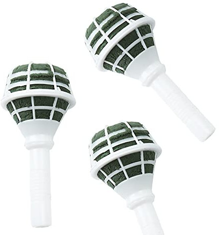 JIHUOO 4 Pcs White Foam Floral Bouquet Holders Artificial Flower Holders Large Bridal Bouquet Handles Wedding Floral Arrangement Supplies