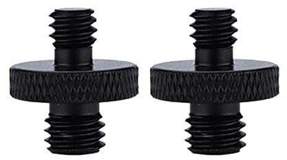 2 Stück 1/4-Zoll-20 Stecker auf M10 Außengewinde Schrauben Stativ Konverter Schraube DSLR Kamera Umwandlung Schraube Fotoausrüstung Zubehör Stativ Base Anschluss feste Halterung