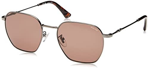 Police Unisex SPLL06 Sunglasses, Total Shiny Gun, 54
