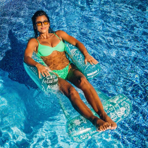 Misomo x Niclas Castello Pool Lounger Capri | Luftmatratze im Sessel Look| Maße: 142 x 92 cm | Aufblasbar in < 1 Minute | Extra Starkes Material