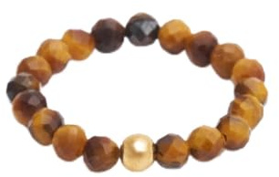 BERGERLIN Naturstein Fidget Ring Damen Herren, Anti Stress, Goldperle | Anti Stress Ring Damen & Herren: Edelstein Ring, facettierte Natursteine & Goldperle – vom deutschen Prüflabor bestätigt.
