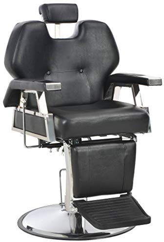 CIADAZ Friseurstuhl Schwarz 72×68×98 cm Kunstleder, Makeup Director Chair, Make Up Stuhl, Friseur Stuhl, Hairdressing Chair