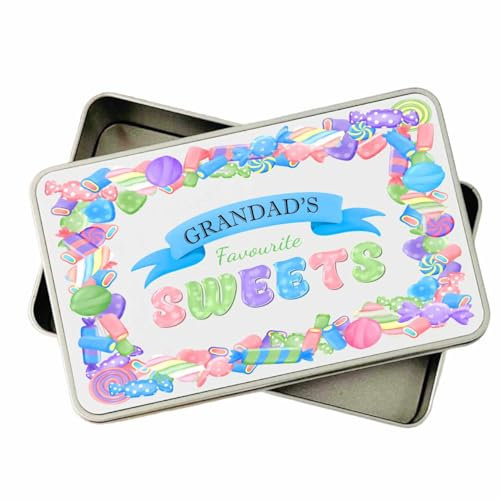 Personalised sweet Tin gift for mum dad nana grandad friend teacher with favourite sweet design