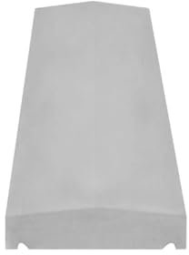 Cast Stone Apex Coping 150mm x 665mm x 50mm (Shallow), Garden Ornament, Three Colours: Buff, Natural Portland, Charcoal (Natural Portland)