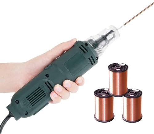 Wire Stripper Cutter Hand Scraper, 25W Electric Enameled Wire Paint Scraper, Handheld Magnet Wire Stripping Machine for 0.3-3mm Diameter Enamelled Wire