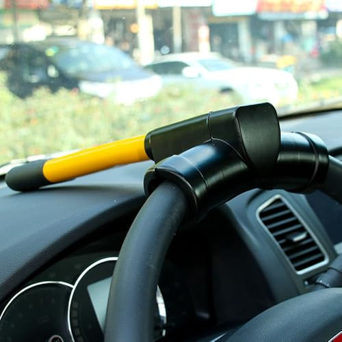 JJQFLB Lenkradkralle Für VW Passat B6 Passat B8 Golf 4 Golf 5 Passat B5 Golf 7, Lenkradschloss für Auto, Diebstahlsicherung Lenkradkralle, Auto Lenkradkralle mit Schloss