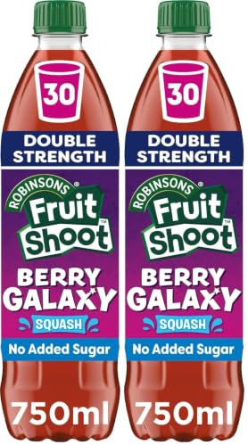Fruit Shoot Squash Berry Galaxy - Double Strength - Strawberry & Blueberry 750ml (Pack of 2)