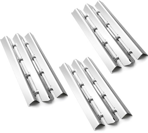 Criditpid Grill Replacement Parts for Broil King Signet 320, Signet 20, 9868-54, 9868-57, 9868-84, 9865-54, 9468-54, 3-Pack Flav-R-Wave Heat Plates for Broil King Signet 320 3-Burner Gas Grills.