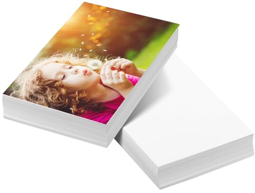 200 Hojas de Papel Fotográfico 10x15 cm, 200 g/m², papel fotográfico para impresoras de inyección de tinta para impresiones fotográficas y proyectos creativos, Ideal para Imágenes Vivas y Claras
