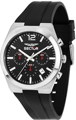 Sector No Limits Orologio Uomo, Cronografo, Analogico, 42 mm, Collezione C300, Silicone - R3271301001
