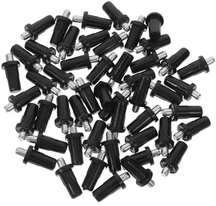 Mikinona Pivot de Porte à Ressort en Fer pour Charnière de Porte, Goupille Télescopique pour Meubles, Installation Facile et Ajustement Sécurisé, Lot de 50pcs
