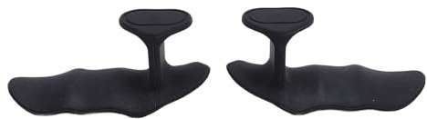Yinhing Träningsövningar Tyngdlyftningsgrepp, Anti-Slip Gummi Gym Träningsgrepp för Bodybuilding Styrkelyft, Lättviktsdesign, Bekväm Träningsupplevelse, Säkert Grepp Om Vikter (BLACK)