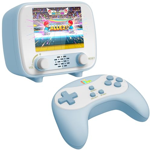 Handheld Game Console, Retro Mini Game Console mit 2,8-Zoll-Bildschirm, 220 integrierte Klassiker, wiederaufladbares, tragbares Spielgerät, kein WLAN erforderlich, Geschenk für Jungen und Mädchen