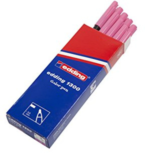 edding 1300 Fasermaler medium - pink - 10 Stifte - Rundspitze 2 mm - Filzstift zum Zeichnen und Schreiben - Filzstift für Schule, Mandala, Bullet Journal