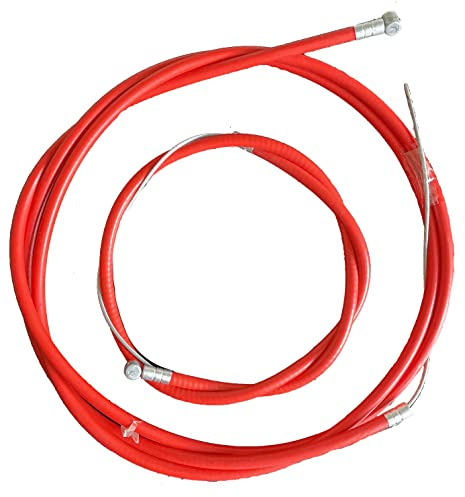 eR@dius Bike Bicycle Brake Cable Inner and Outer Housing Front and Rear Cables | Red Colour