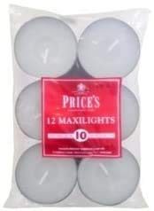 3 x Maxi Unscented Tea Lights, Pack of 12