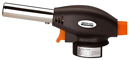 Professional Catering Butane Gas Blow Torch Head - BBQ Tool Perfect for Cooking or Camping - Auto Ignition with Adjustable Flame Control Lightweight and Easy to Use (Torch Head Only)