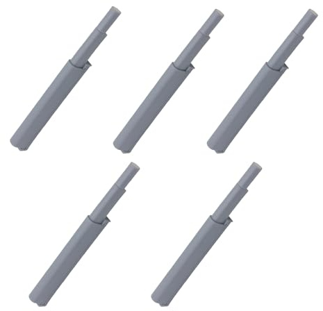 Angoily 5 Stück Schranktürdämpfer Mit Magnet Abs Scharniere Schubladentürdämpfer Touch Öffnungssystem Türpuffer Für Haushalts- Büro Und Werkstattschrank