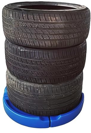 Reifenregal Pp.-Plastikreifengestell Stapelbar, Abnehmbares, Einfach zu Installierendes Garagen-Reifenlagerregal, Stabiler Ausstellungsständer für Mehrere Reifenhalter, Ersatzräder für Autos ( Color :