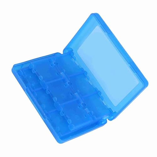 Game Card Case,28 in 1 Switch Game Case for Switch Game Card Switch Game Holder Storage Micro SD Cartridge Slots Slim Switch Game Organizer Memory Card Holder for 3DS DSL DSI LL(blue)